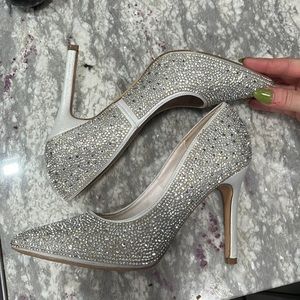 DeBlossom Rhinestone Bridal Stilettos